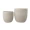 Hello Honey® 12.25" Matte White Embossed Stoneware Planter